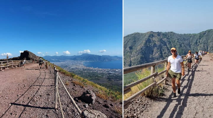 Visita guidata con trasporto da Pompei alla cima del Vesuvio
