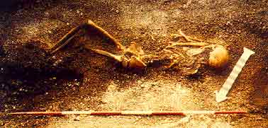 San Paolo Belsito: lo scheletro di una donna al momento del ritrovamento
